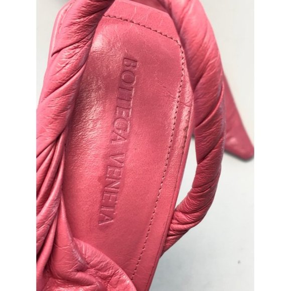 BOTTEGA VENETA Pink Twist The Patent Leather Slingback Pumps Size EU:38.5 - Picture 5 of 12